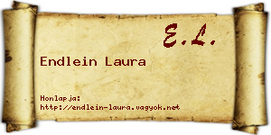 Endlein Laura névjegykártya