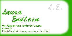 laura endlein business card